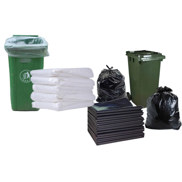 bagbag PLAIN / BLACK HD BAG 50"X60" Garbage Bag Jumbo Size / Industrial Bin Trash Bag